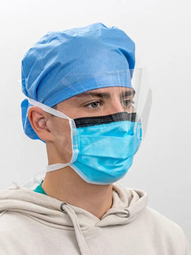 Level 3 / Type IIR Surgical Masks - Tie Back No Fog with Visor